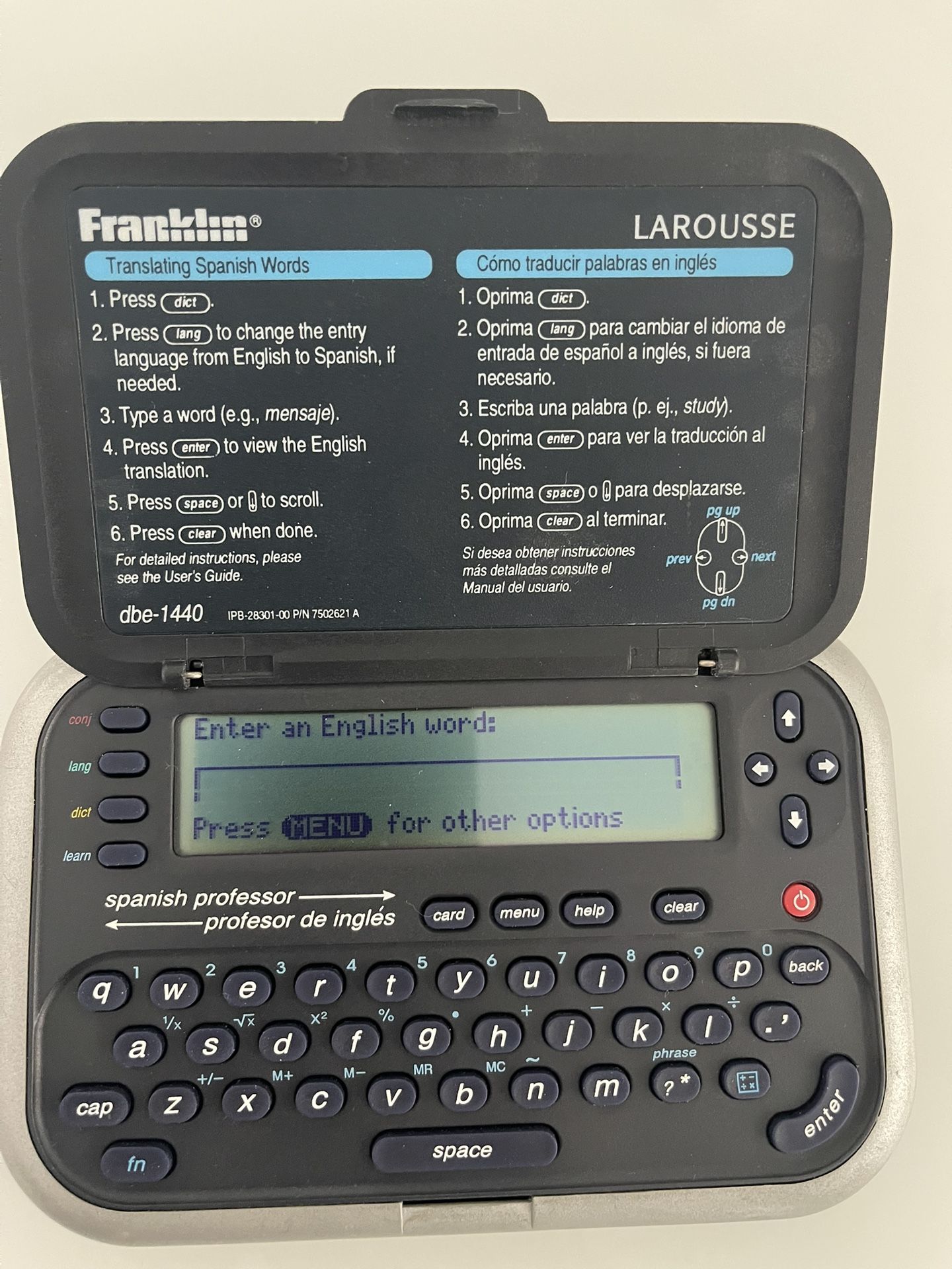 Franklin Translator Spanish - English Electronic Dictionary