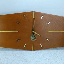 Mid Century Modern Sunbeam Style Custom Made Tribute MCM Wall Clock