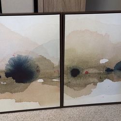 Original Art Printed On Canvas Framed