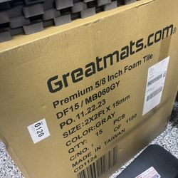 Exercise Foam Tiles Brand New GreatMats grey