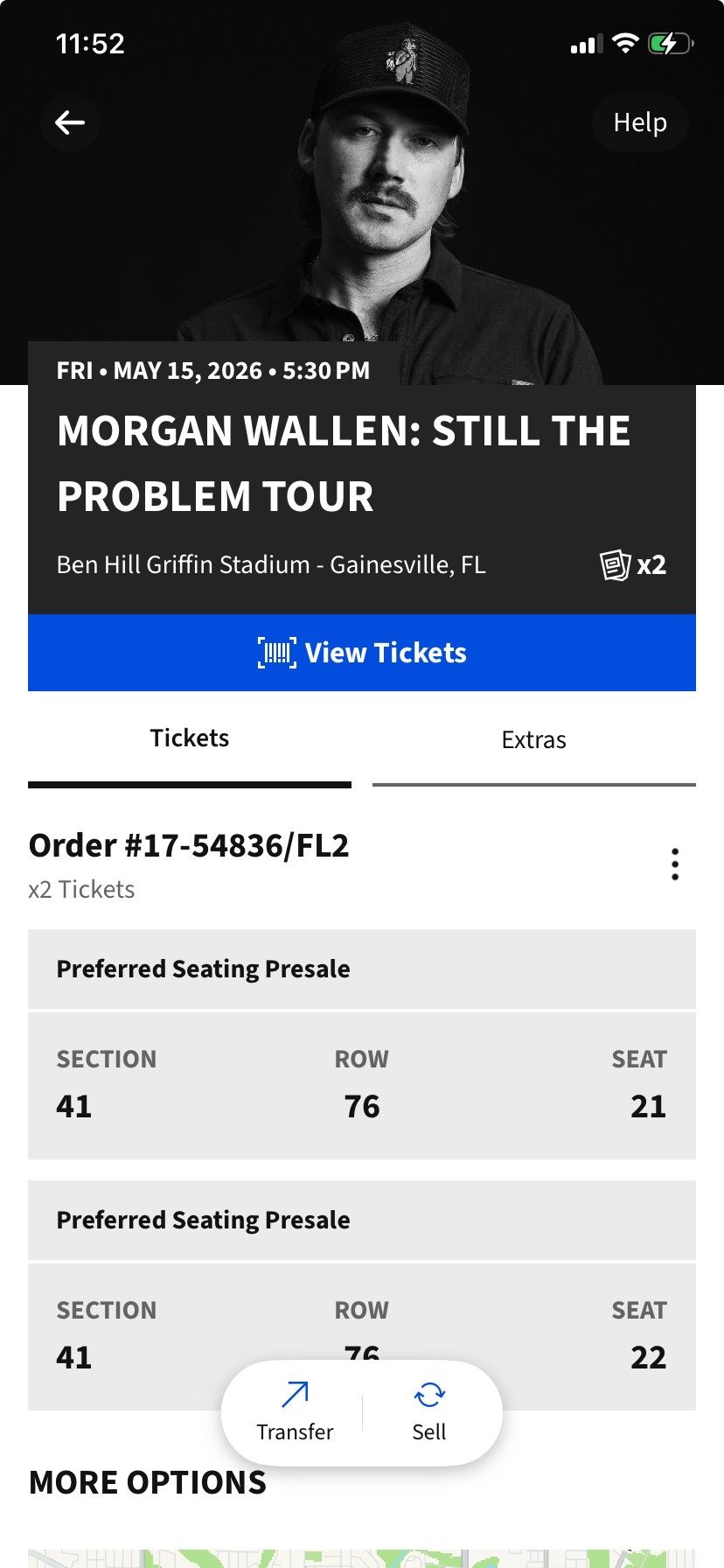Morgan wallen Thomas Rhett 5/15 tickets