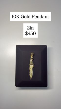 10KT Knife Pendant ✨🔥