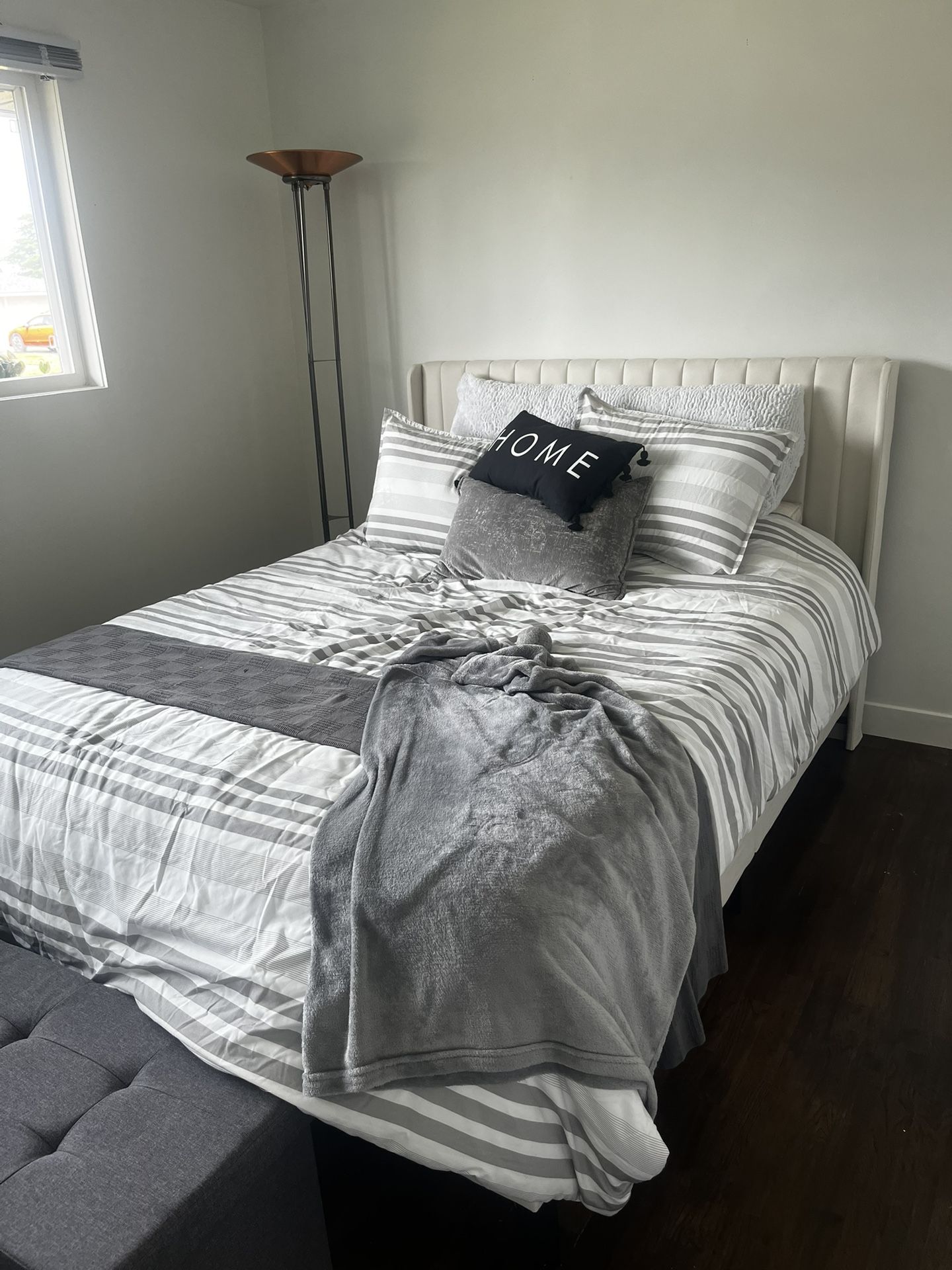 Queen Bed & Bed Frame