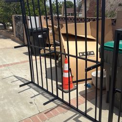 Bed frame, king size, metal