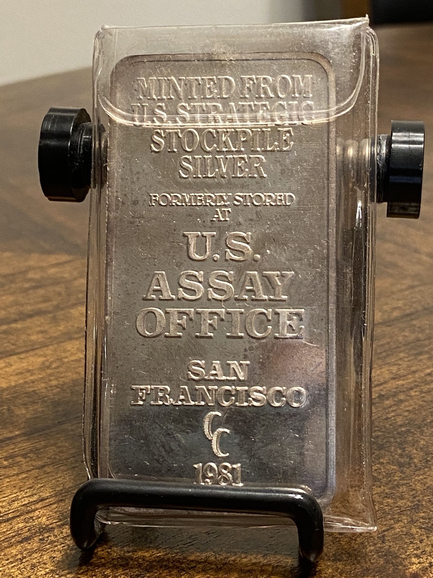 10 Troy Oz .999 Fine Silver U.S. Assay Office San Francisco Strategic Stockpile