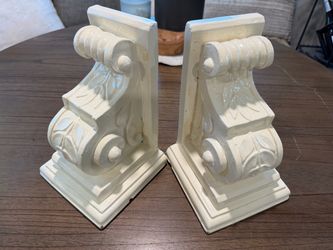Vintage Corbels 2 Shelf Acanthus Leaf Wall Sconce Plaster 9x6” Theater salvaged
