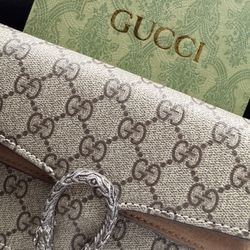 Monogram Canvas Chain Wallet with Statement Clasp