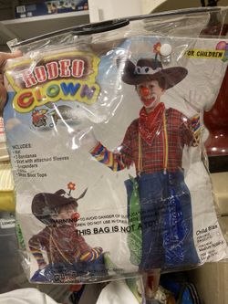 Rodeo Cowboy Clown Costume Kids