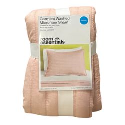 Pink Microfiber Pillow Sham