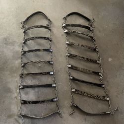 TerraGrip John Deere Rubber Snow Ice Winter Tire Chains - 52” X 15”