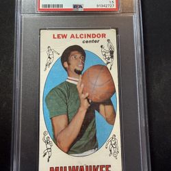1969 Topps Lew Alcindor 25 PSA 1.5 Rookie RC
