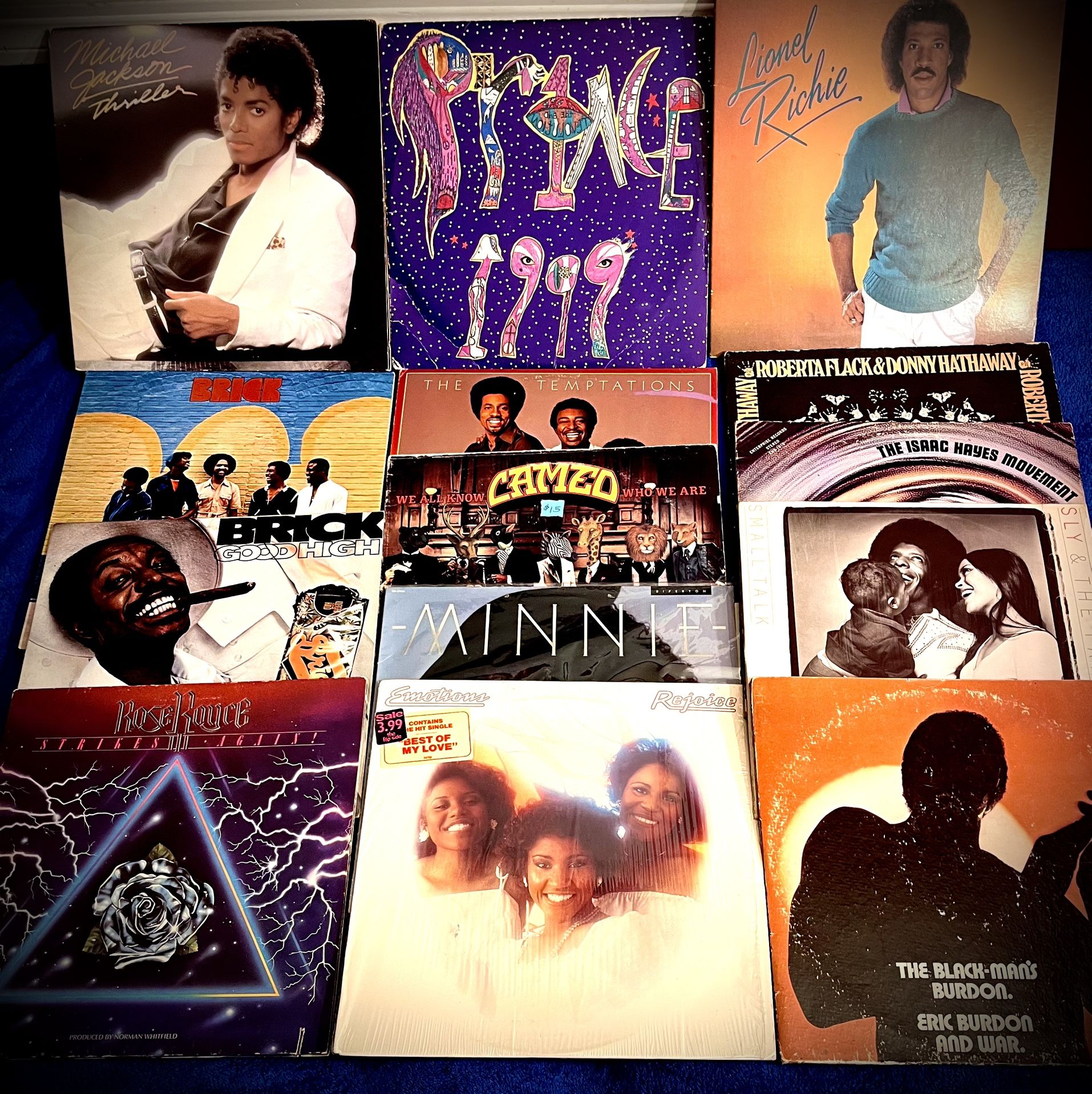 MEGA 16-LP FUNK, SOUL & R&B RECORD LOT - Prince, Michael Jackson, Brick, Temptations, Isaac Hayes -