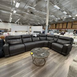 Costco Wylder Top Grain Leather Power Recliner 