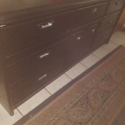 Black 9 drawer dresser
