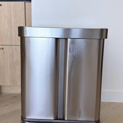 Simple Human double trash can