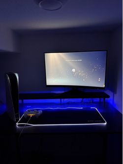 PS5 Slim/ Modded controller/ Monitor/Gaming desk