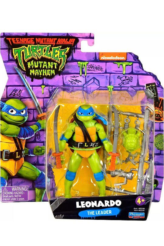 Playmates Teenage MUTANT MAYHEM NINJA Turtles TMNT MOVIE 4 Figures Set Brand New Sealed!! 