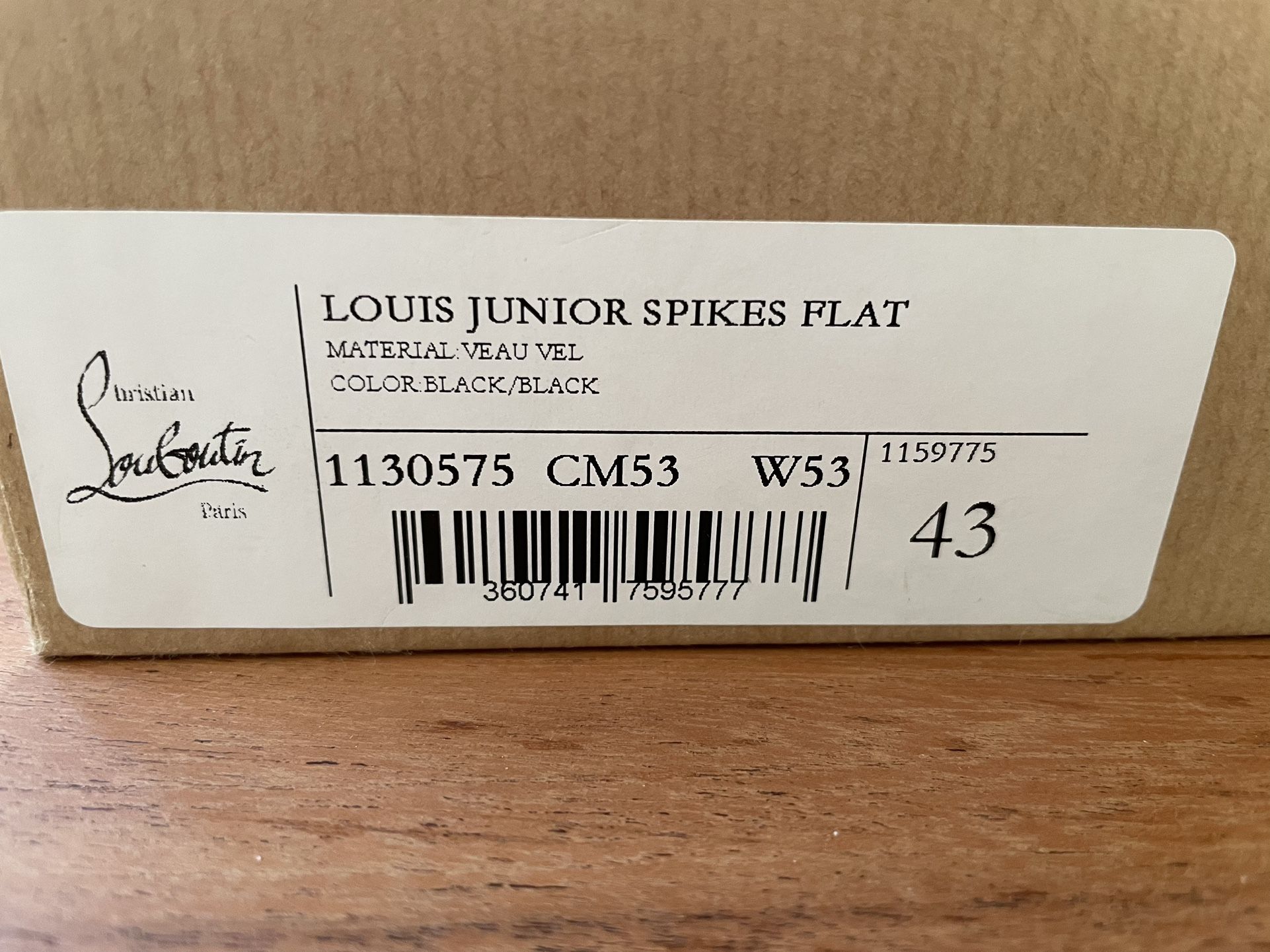 Christian Louboutin Louis Junior Flat Spikes Size 43 for Sale in