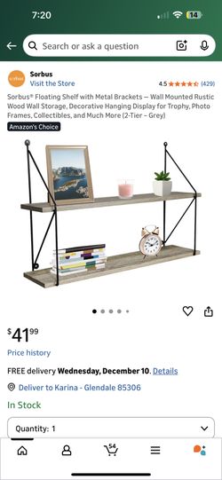 Brand new in box floating shelves (2 pack)  