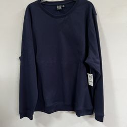 Mens Fleece Pullover Crew neck Sweatshirt 
