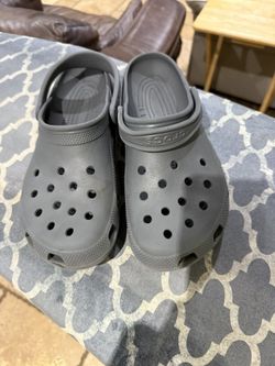 Kids Grey Crocs $10