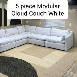 Cloud Couch Modular Sectional Sofa White
