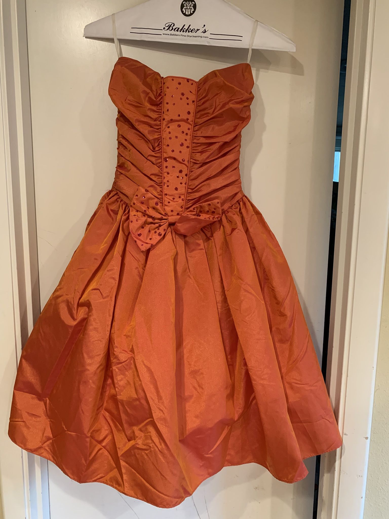 Vintage GunneSax Orange Party Dress