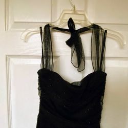 Black & Silver Sparkles Formal Dress Can Be Used For Prom Wedding…