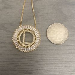 Initial (L) Gold  Necklace  New