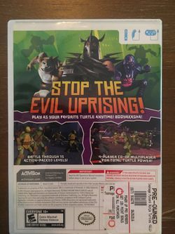 Nintendo Wii teenage mutant ninja turtles