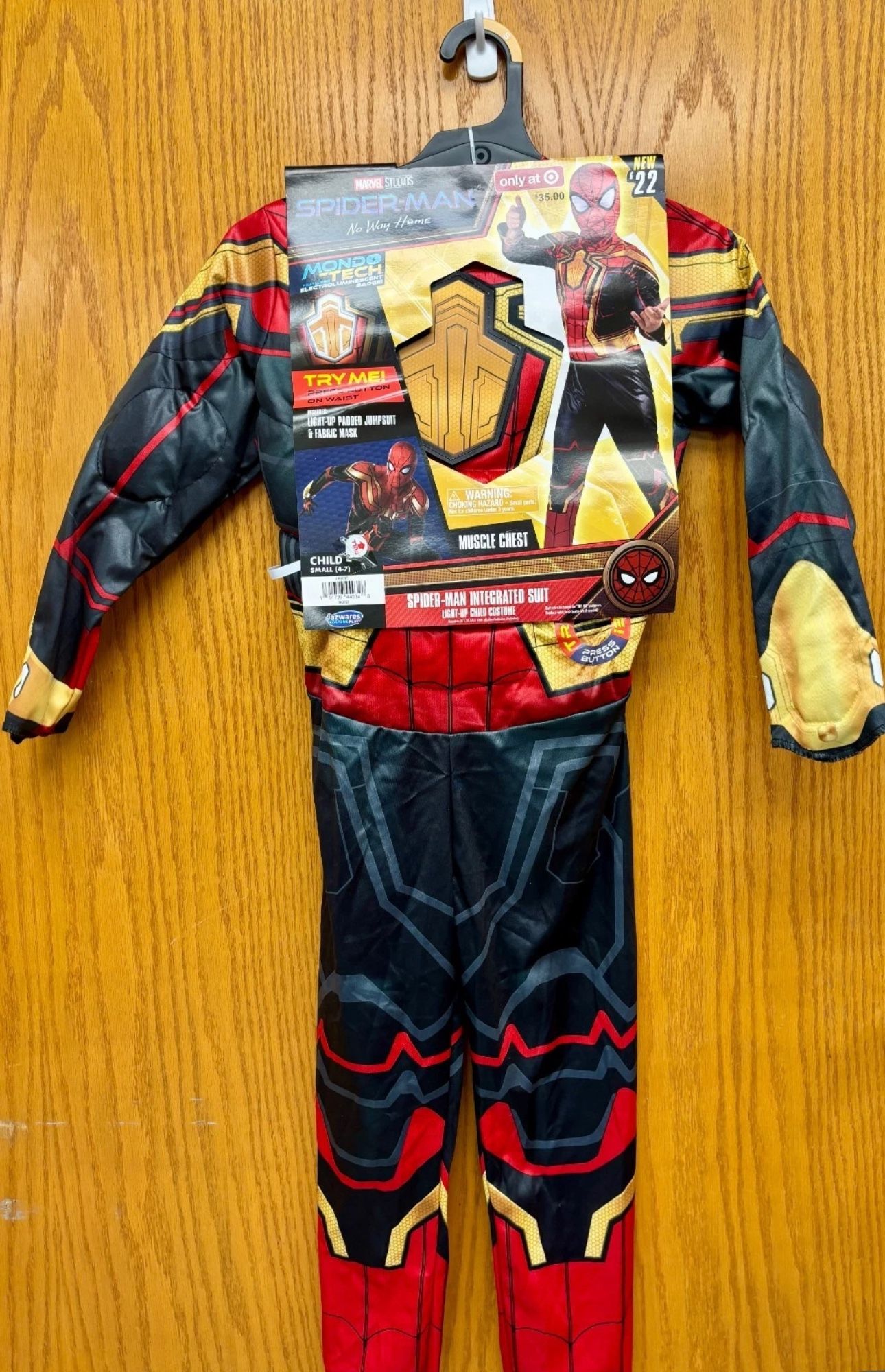 Kids Light Up Spiderman Costume (4-7)