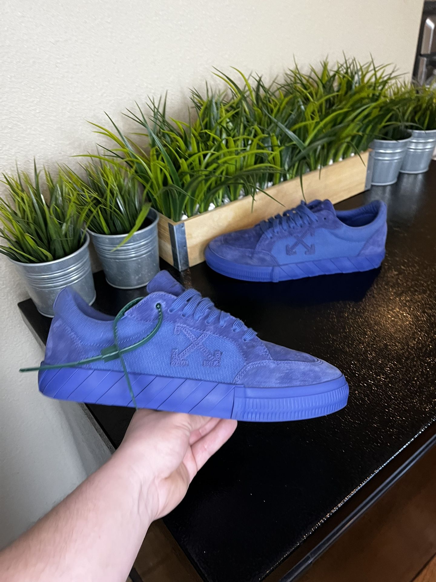 Off White Low Vulcanized Virgil Abloh Blue