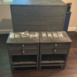  Vintage Stanley Furniture Set – Solid Wood – DIY Ready – Includes NEW Handles! 