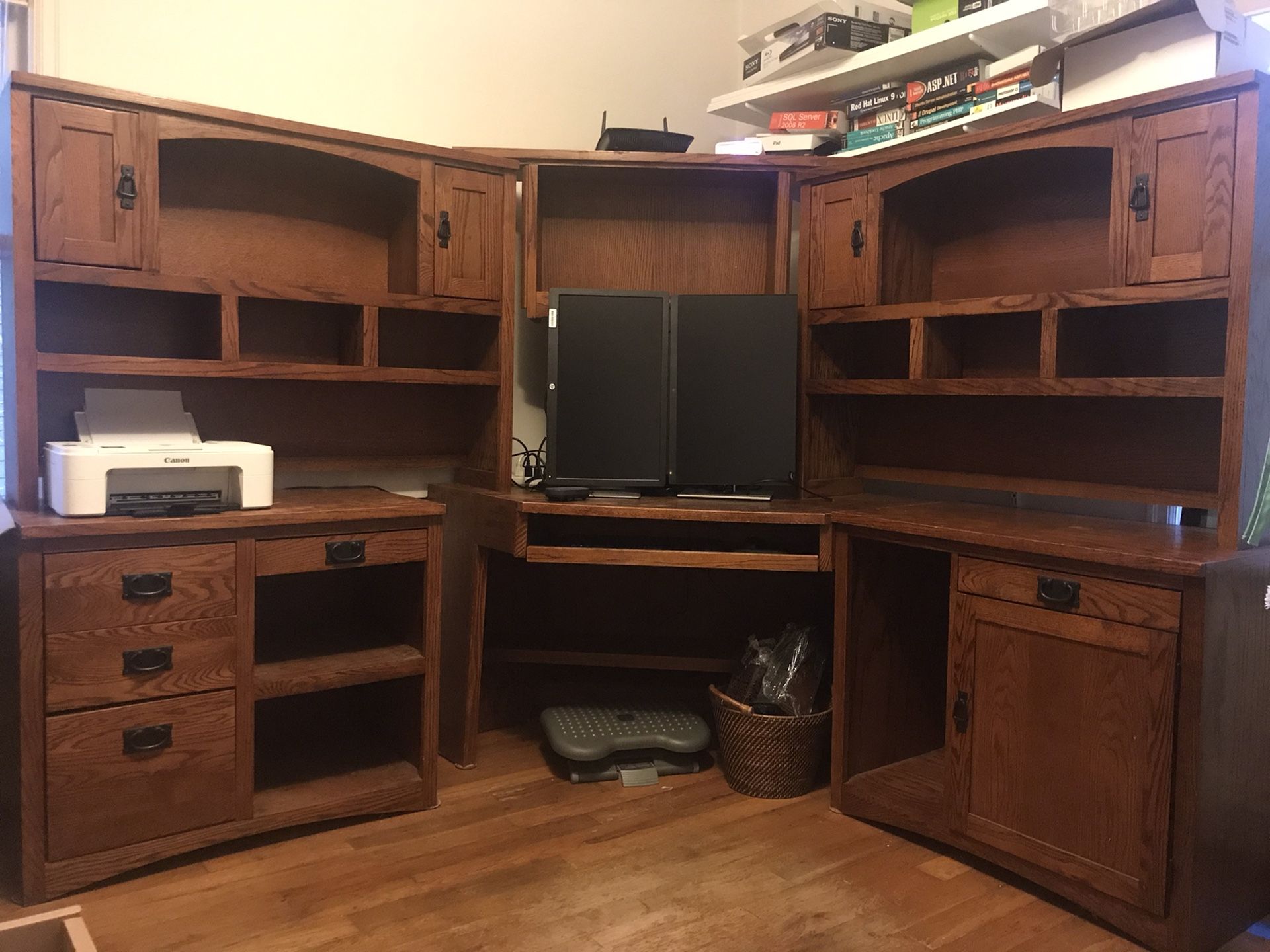 Solid Wood Corner Desk 