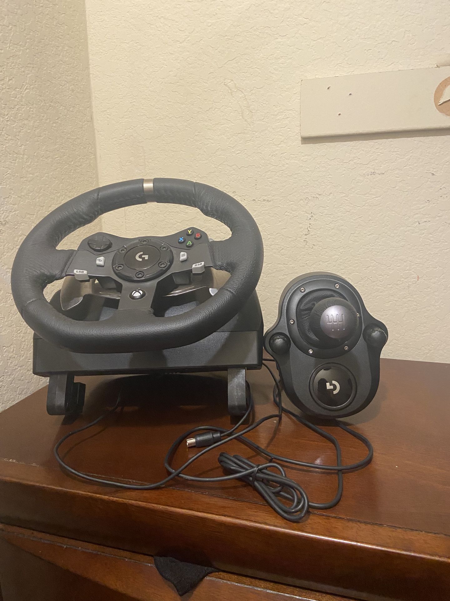 Logitech G920 Wheel, Shifter, and Pedals