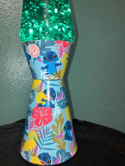 Stitch Glitter Lava Lamp