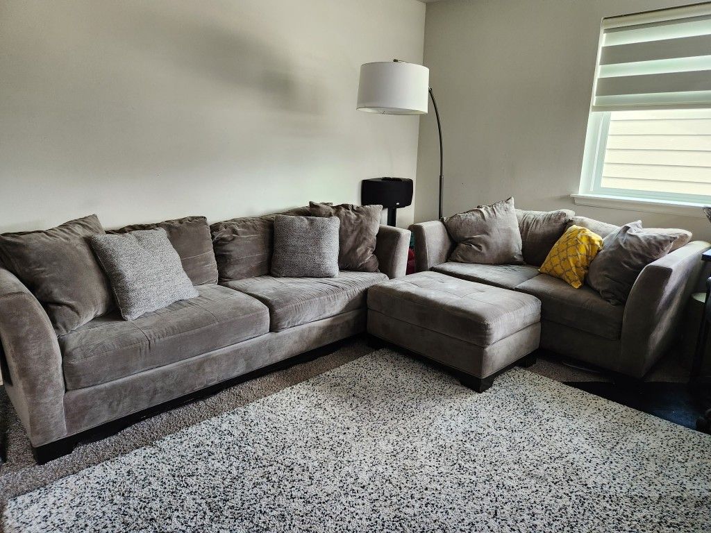 Sofa, Loveseat, and Ottoman Furniture Set