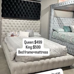 Bed frames bed prices in town! NEW
