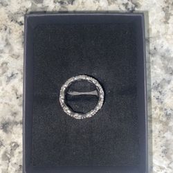 925 Silver Moissanite Cuban Link Ring