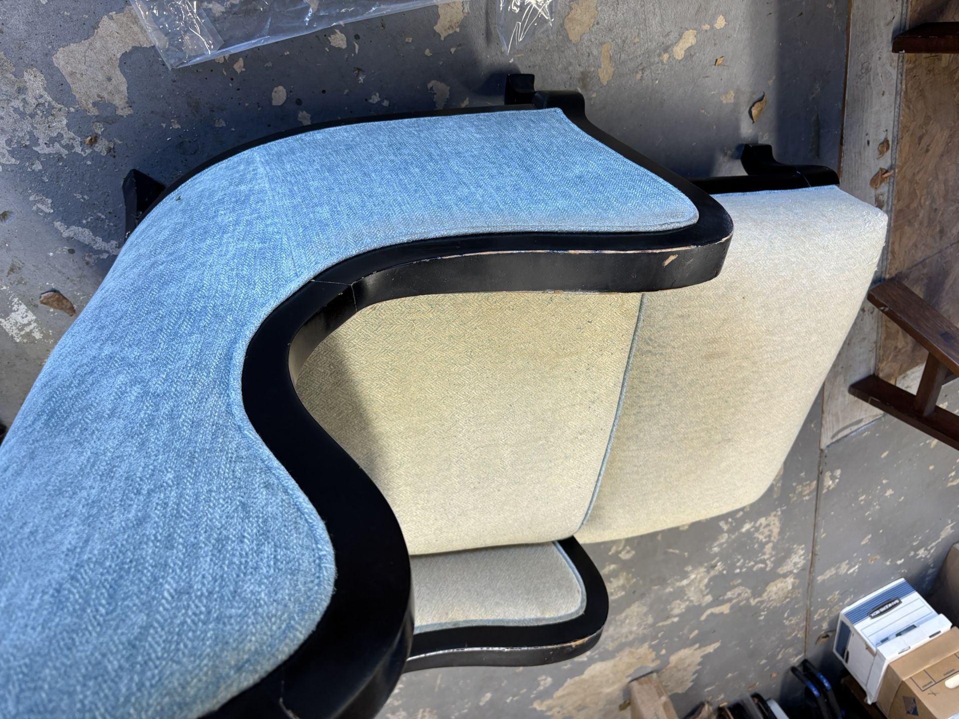 Arhaus Catania Wingback chair And Ottoman.