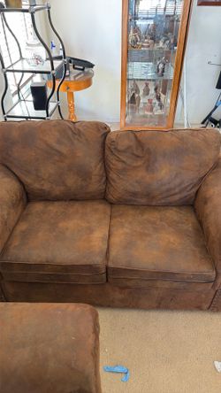 Brown comfy sofa