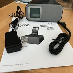 iHome Model iBT22A Dual Charging Bluetooth Stereo Alarm Clock