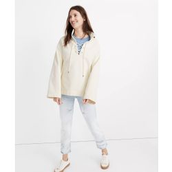 Madewell Oversized Long Sleeve Sweater With Lace-Up Tie