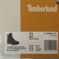 TIMBERLAND PREMIUM 6IN WATERPROOF BOOT BLACK NUBUCK CASH ONLY