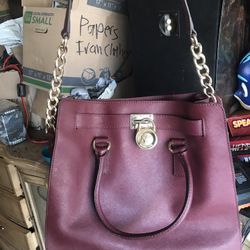 Burgundy Michael Korean Bag 