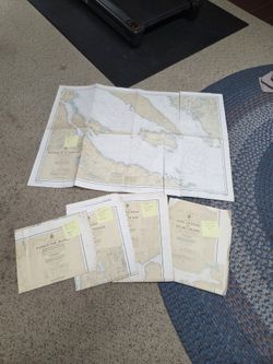Nautical Maps HUGE (S. HILL)
