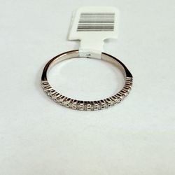 14K White Gold & Diamonds Wedding Band