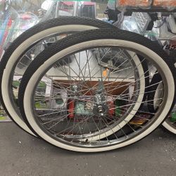 chrome Wheels 26” Tires  36 Spokes Limited Stock 