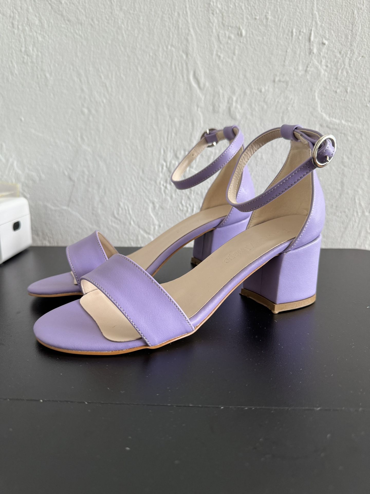 Lavender Low Heel Sandals