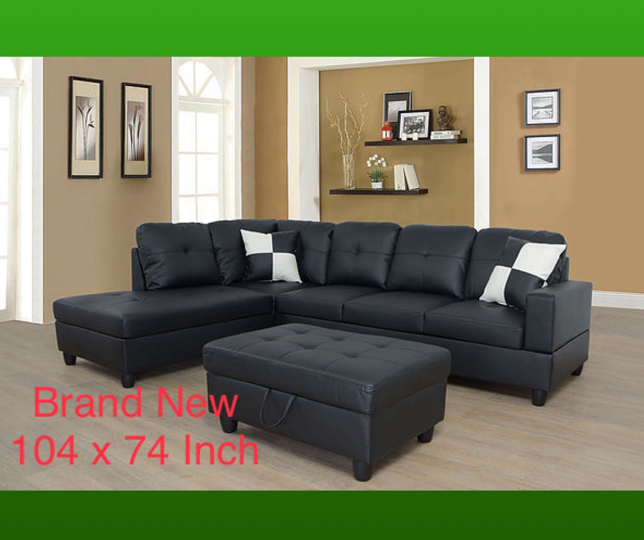 🎈Free Delivery—Brand new sectional sofa couch 
